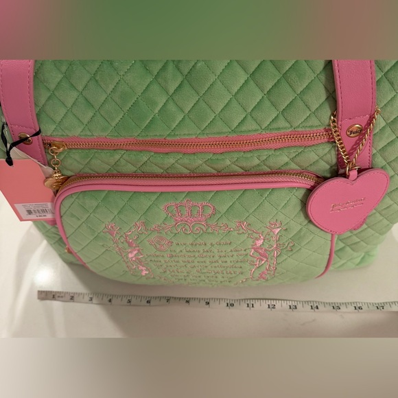Juicy Couture Tale Weekender Tote Bag - Retro Green NWT - Picture 4 of 12